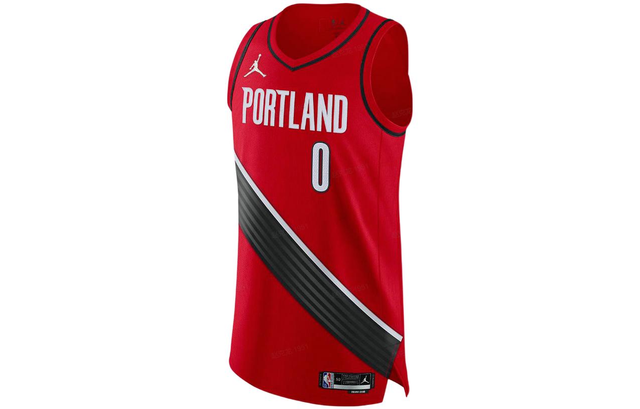 Nike Dri-FIT ADV NBA Damian Lillard Portland Trail Blazers Statement Edition Authentic Jersey #0 – Red (DB3495-657)