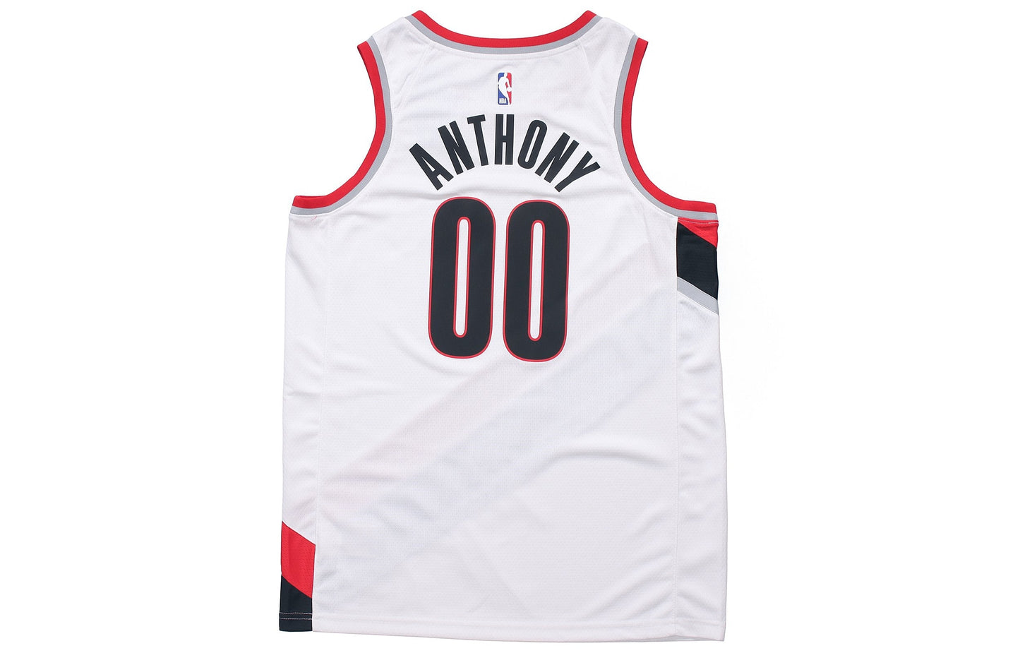Nike NBA Stripe Quick Dry Basketball Jersey – White / Black / Red (CW3607-100)