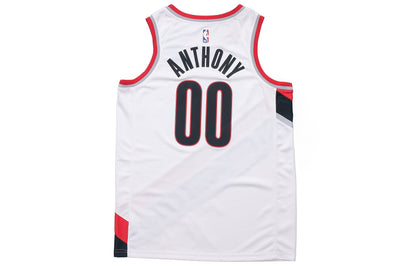 Nike NBA Stripe Quick Dry Basketball Jersey – White / Black / Red (CW3607-100)