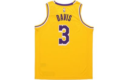 Nike NBA Los Angeles Lakers Anthony Davis SW Fan Edition Jersey | Yellow #3 | 2019/20 | CW3669-728