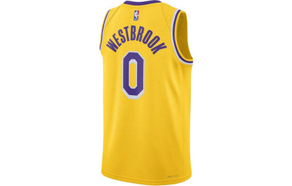 Nike NBA Los Angeles Lakers Russell Westbrook #0 Icon Edition Swingman Jersey 'Gold' CW3669-741