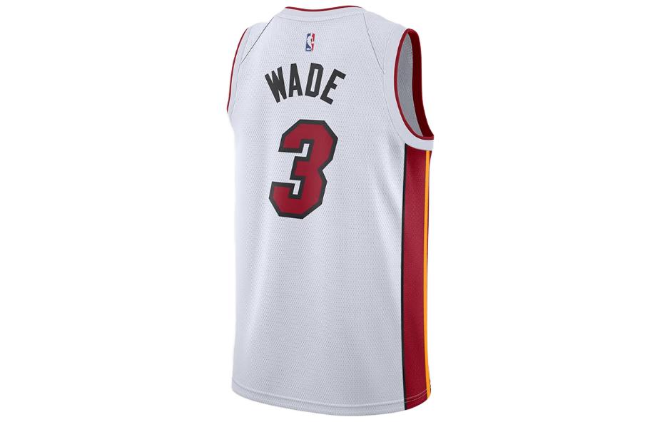 Nike NBA Miami Heat Dwyane Wade #3 Swingman Jersey 'White' – 864427-104