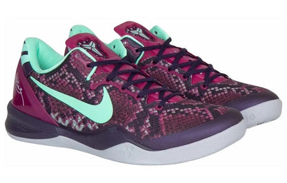Nike Kobe 8 System 'Pit Viper' – Raspberry Red / Green Glow / System Purple (555035-502)