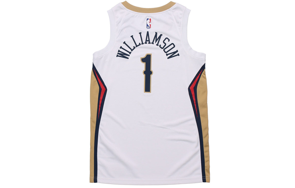 Nike NBA New Orleans Pelicans Zion Williamson SW Fan Edition Jersey | White #1 | 2019/20 | CW3601-107