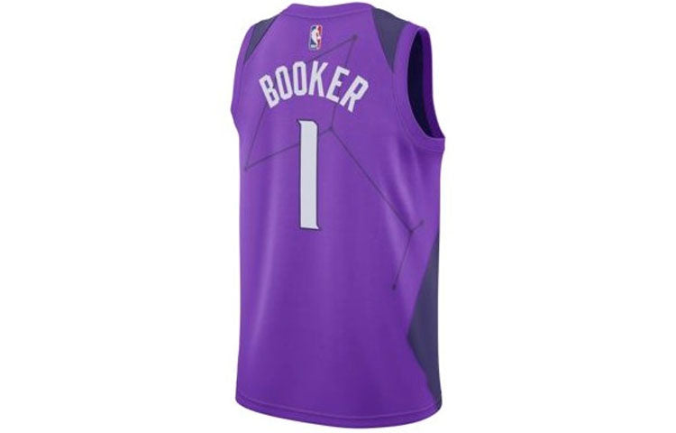 Nike NBA Phoenix Suns Devin Booker #1 'Los Suns' City Edition Swingman Jersey 'Purple' 912143-566