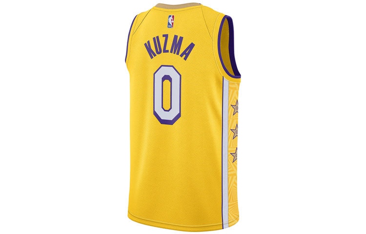 Nike NBA LA Lakers Kyle Kuzma #0 Lore Series Swingman Jersey – Yellow (AV4646-728)