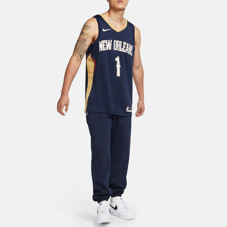 Nike NBA Zion Williamson New Orleans Pelicans Swingman Jersey #1 – Blue (CW3674-424)