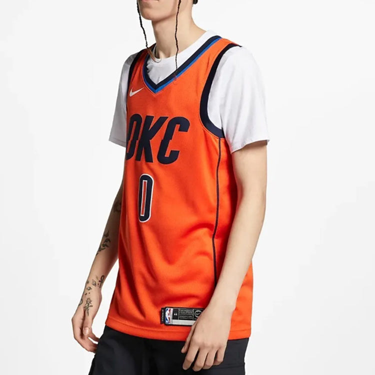 Nike NBA Swingman Jersey Earned Edition – Orange | BQ1171-891