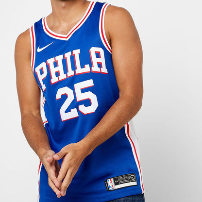 Nike NBA Philadelphia 76ers #25 Ben Simmons Icon Edition Swingman Jersey – Blue | CJ7678-497