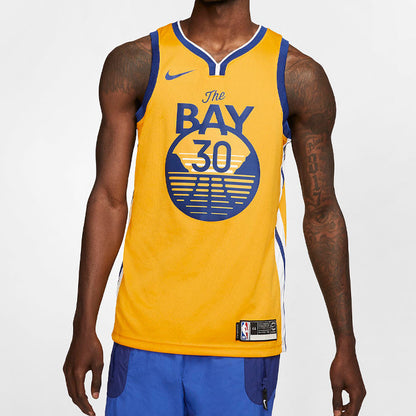 Nike NBA Golden State Warriors Stephen Curry Icon Edition Swingman Jersey – #30 Gold (AT9799-731)