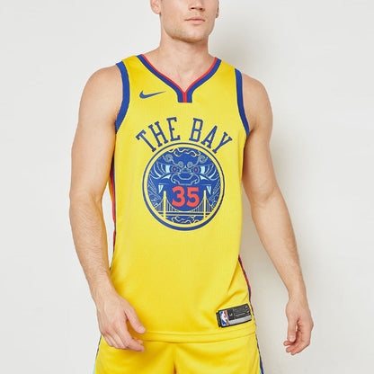 Nike NBA Golden State Warriors Kevin Durant #35 City Edition Swingman Jersey – 912101-729 'Yellow'