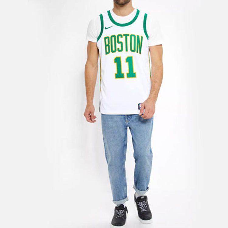 Nike Kyrie Irving Boston Celtics 2018/19 Swingman Jersey #11 – White/Green (AJ4596-101)