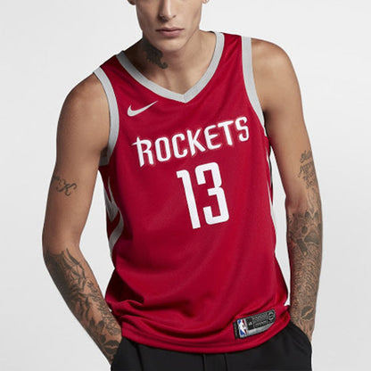 Nike NBA Houston Rockets James Harden SW Fan Edition Jersey | Red #13 | 864477-657