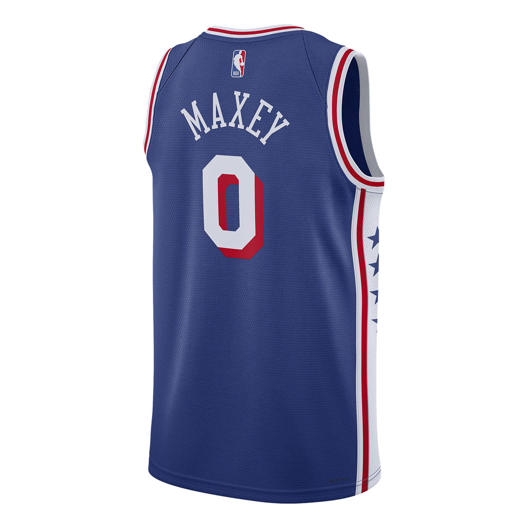 Nike NBA Icon Edition Swingman Jersey – Philadelphia 76ers Tyrese Maxey Blue 2023/24 (DX8620-403)