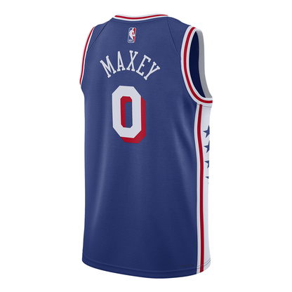 Nike NBA Icon Edition Swingman Jersey – Philadelphia 76ers Tyrese Maxey Blue 2023/24 (DX8620-403)