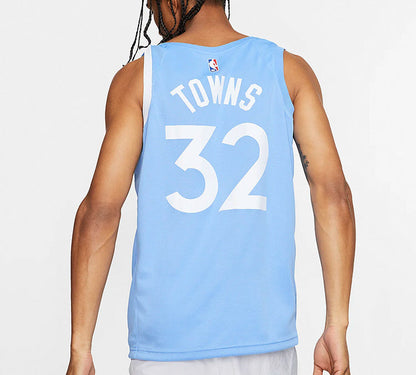 Nike NBA Minnesota Timberwolves City Edition Swingman Jersey – #32 – Sky Blue | Style AV4654-449