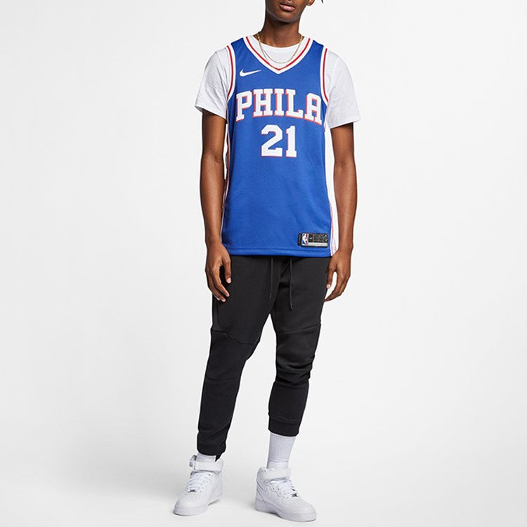 Nike NBA Swingman Fan Edition Philadelphia 76ers #21 Joel Embiid Jersey – Royal Blue | 864501-497