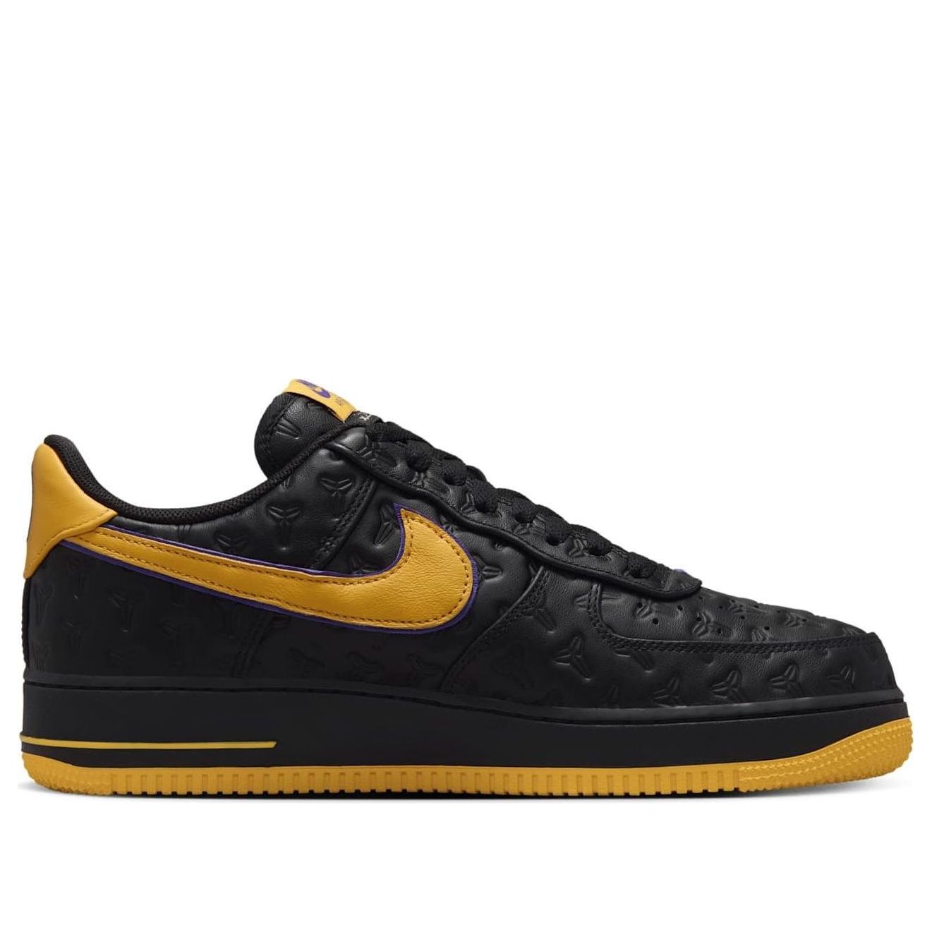 Nike x Kobe Bryant Air Force 1 Low 'Lakers Away' – Black/Gold/Purple (HV5122-001)