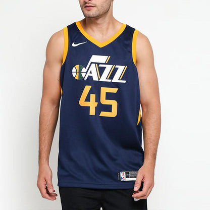 Nike NBA Utah Jazz Donovan Mitchell #45 Swingman Jersey – Navy/Gold (864513-425)