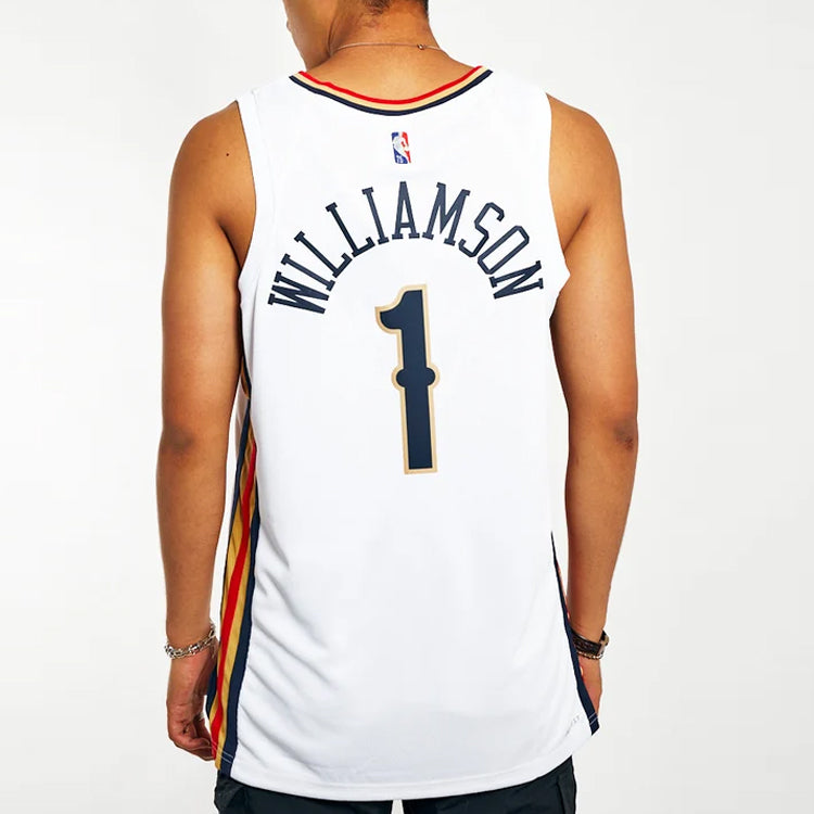 Nike NBA New Orleans Pelicans Zion Williamson #1 Swingman Jersey White DB4037-100