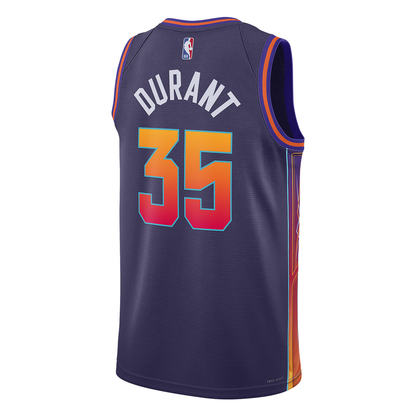 Nike x NBA Phoenix Suns Kevin Durant #35 City Edition Swingman Jersey – 'El Valle' Purple / Orange (DX8516-539)