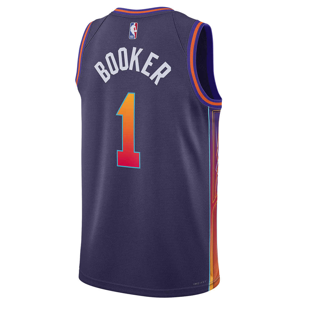 Nike Devin Booker Phoenix Suns 2023/24 City Edition Swingman Jersey – Purple (DX8516-537)