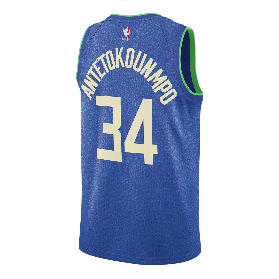 Nike Dri-FIT Swingman Jersey – Milwaukee Bucks Giannis Antetokounmpo #34 (2023/24 City Edition “Deer District”)