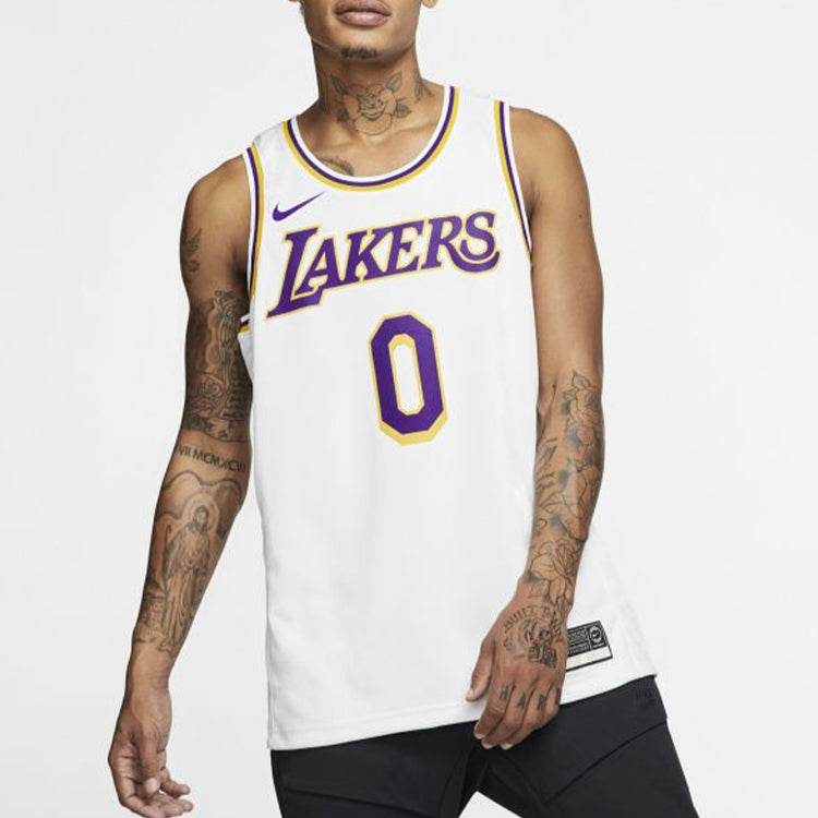 Nike NBA Kyle Kuzma #0 Los Angeles Lakers Swingman Fan Edition Jersey 'White' – AA7101-109