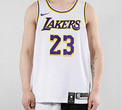 Nike NBA Los Angeles Lakers LeBron James #23 Association Edition Swingman Jersey – AA7101-111 'White'