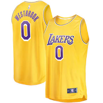 Nike NBA LA Lakers Russell Westbrook #0 Swingman Jersey – Yellow | DB3365-728