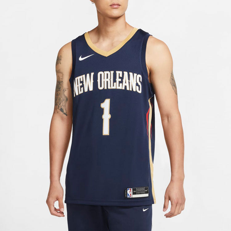 Nike NBA Zion Williamson New Orleans Pelicans Swingman Jersey #1 – Blue (CW3674-424)