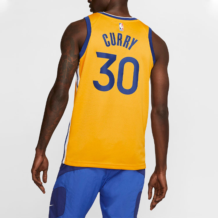 Nike NBA Golden State Warriors Stephen Curry Icon Edition Swingman Jersey – #30 Gold (AT9799-731)