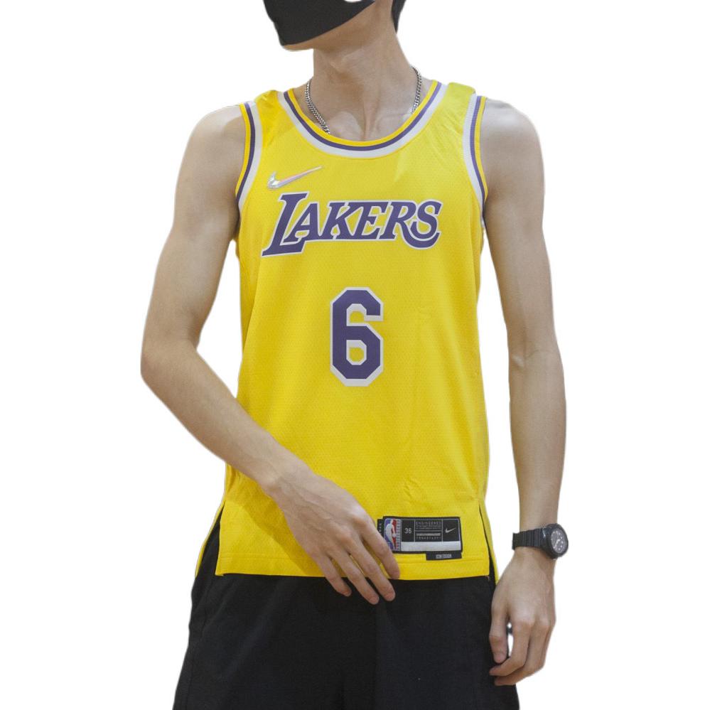 Nike NBA Los Angeles Lakers LeBron James #6 Swingman Jersey – Gold | DB3576-731