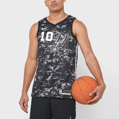 Nike NBA San Antonio Spurs City Edition Jersey – Black Camouflage (2018-19) | Style AJ4644-014
