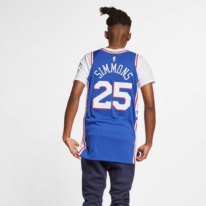 Nike NBA Philadelphia 76ers Ben Simmons #25 Swingman Jersey – Blue | AV2688-495
