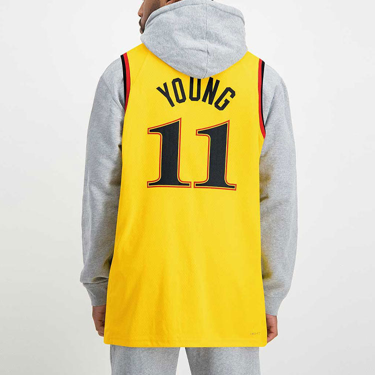 Nike NBA 75th Anniversary Atlanta Hawks Trae Young Swingman Jersey | Gold #11 | DB4017-728