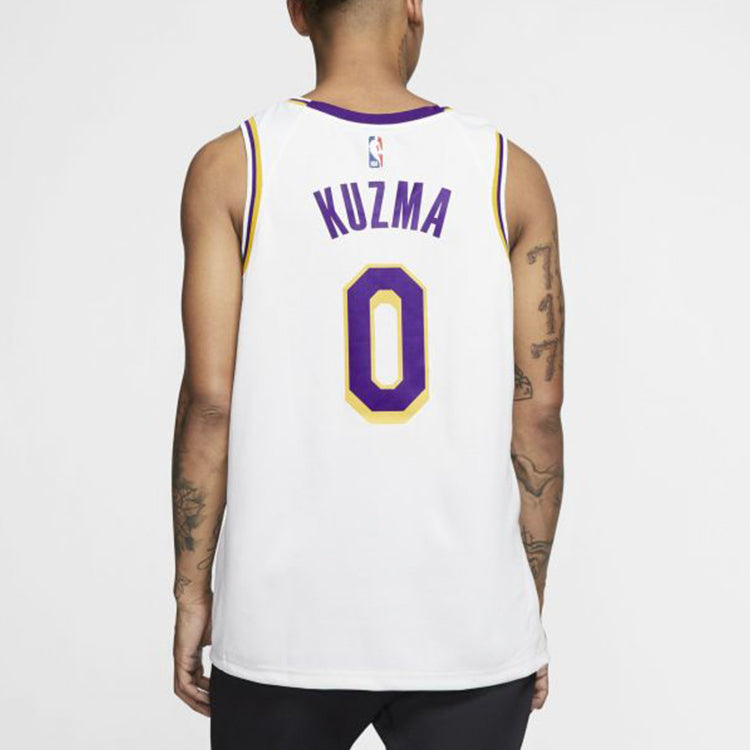 Nike NBA Kyle Kuzma #0 Los Angeles Lakers Swingman Fan Edition Jersey 'White' – AA7101-109