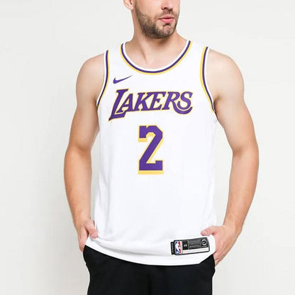 Nike NBA Los Angeles Lakers Lonzo Ball #2 Association Edition Swingman Jersey 'White' AA7101-100