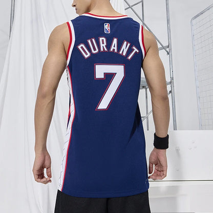 Nike NBA Kevin Durant #7 Brooklyn Nets 75th Anniversary Classic Edition Swingman Jersey – Navy Blue (DB4018-492)