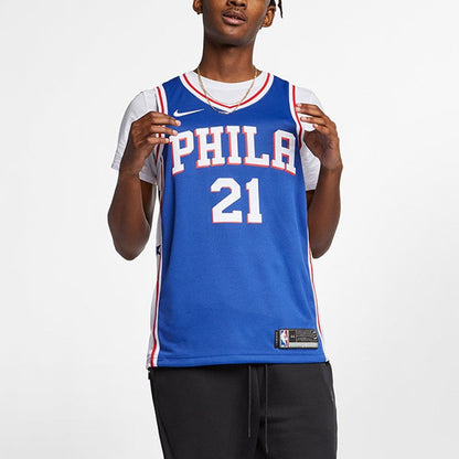 Nike NBA Swingman Fan Edition Philadelphia 76ers #21 Joel Embiid Jersey – Royal Blue | 864501-497