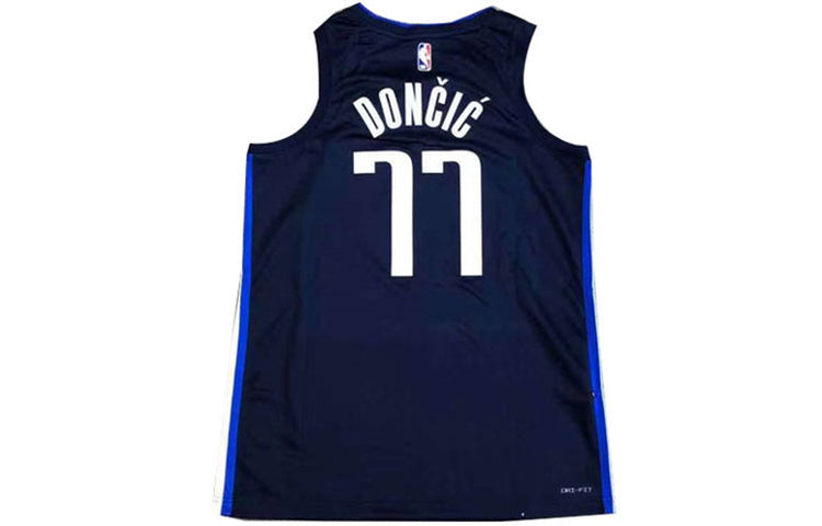 Nike NBA Dallas Mavericks Luka Doncic SW Fan Edition Jersey | Navy Blue #77 | 2020/21 | CV9474-421