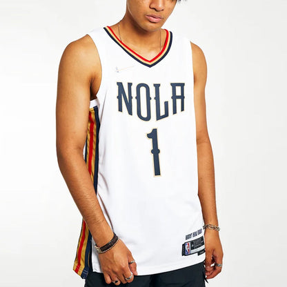 Nike NBA New Orleans Pelicans Zion Williamson #1 Swingman Jersey White DB4037-100