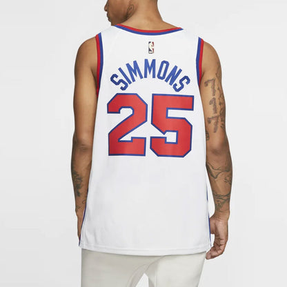 Nike NBA Philadelphia 76ers Ben Simmons Retro SW Fan Edition Jersey | White #25 | AV4509-102