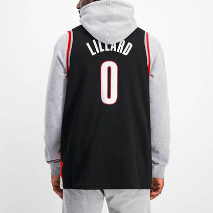 Nike NBA Portland Trail Blazers SW Fan Edition Jersey – Damian Lillard #0 Black (CW3680-010)