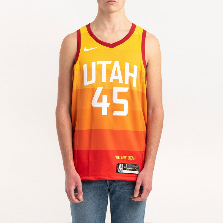 Nike NBA SW Swingman Jersey – Utah Jazz #45 Donovan Mitchell City Edition 19-20 | AJ4648-728 Orange