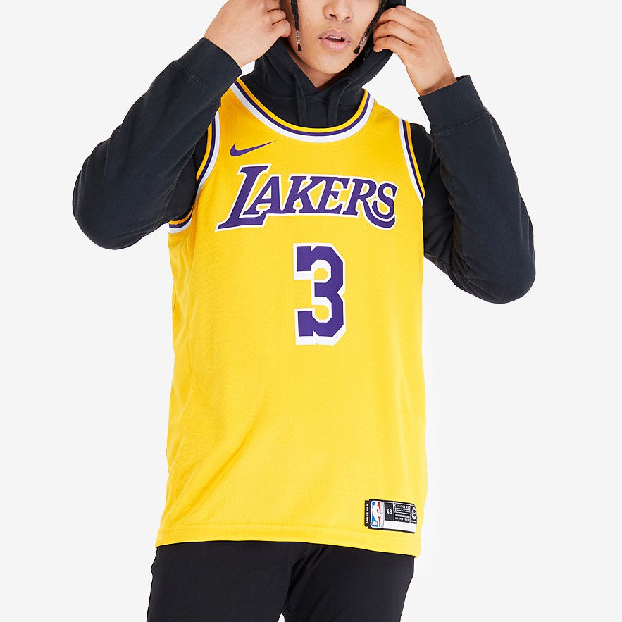 Nike NBA Los Angeles Lakers #3 Anthony Davis Swingman Fan Edition Jersey – Yellow | AA7099-742