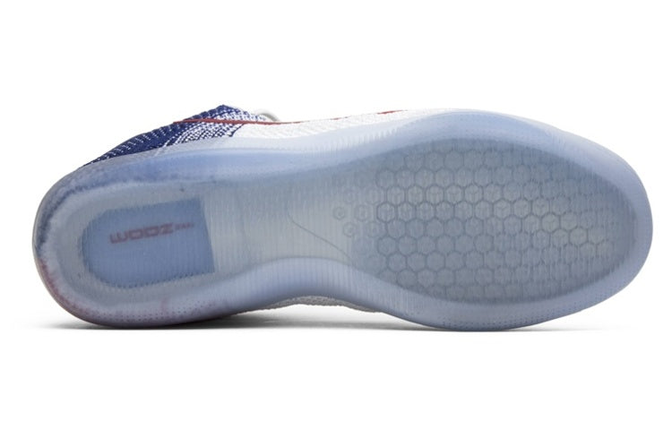 Nike Kobe 11 Elite Low 'USA' – White / University Red / Deep Royal Blue | 822675-184