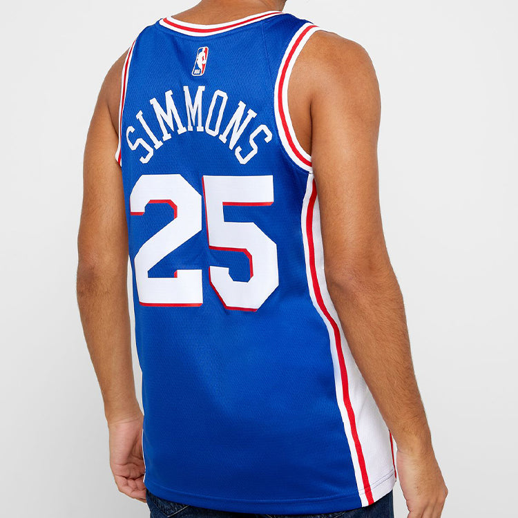 Nike NBA Philadelphia 76ers #25 Ben Simmons Icon Edition Swingman Jersey – Blue | CJ7678-497