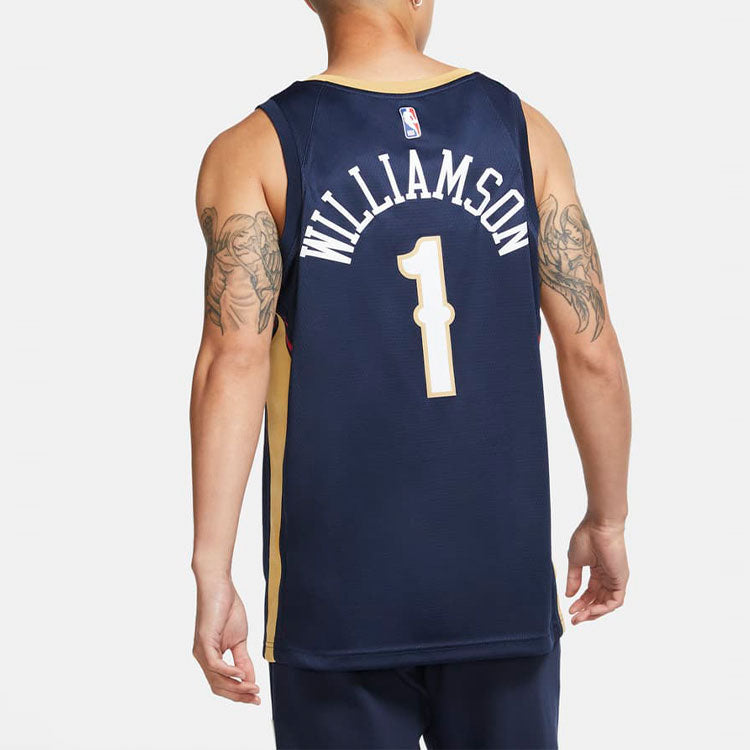 Nike NBA Zion Williamson New Orleans Pelicans Swingman Jersey #1 – Blue (CW3674-424)