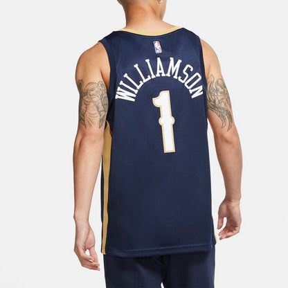 Nike NBA Zion Williamson New Orleans Pelicans Swingman Jersey #1 – Blue (CW3674-424)